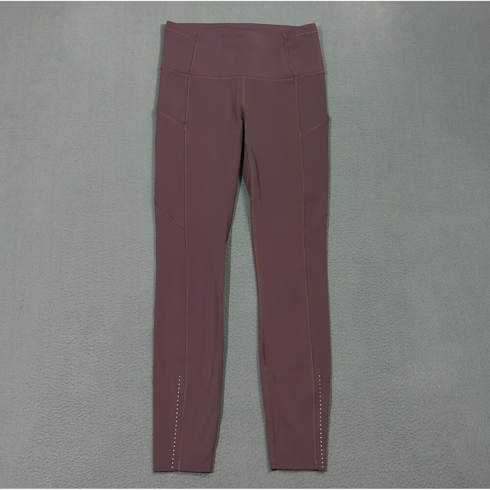 Lululemon Pants Women's 4 Black Cherry Fast Free 7/8 Tight II Nulux 25"